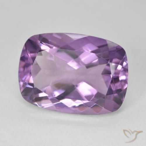 Amatista Violeta púrpura natural de 13.63 ct, Forma Cojín, VVS