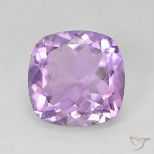11.31ct Natural Violeta rosado Amatista, Forma Cojín, VVS-VS