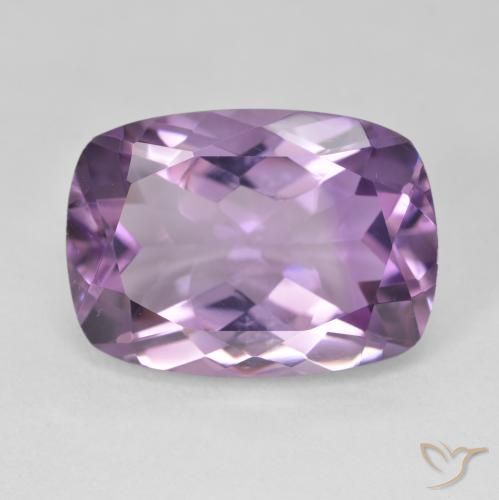 12.30ct Natural Violeta púrpura Amatista, Forma Cojín, VVS-VS