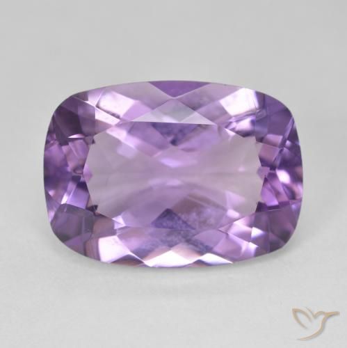 12.49ct Natural Violeta medio Amatista, Forma Cojín, VVS