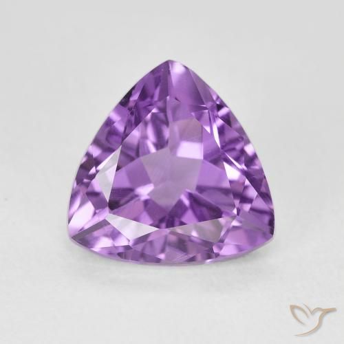 2.95ct Natural Medium Light Purplish-Violet Amatista, Trillón, VVS-VS