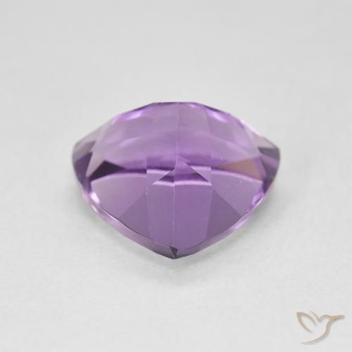 Amatista Medium Light Purplish-Violet natural de 2.95 ct, Trillón, VVS-VS