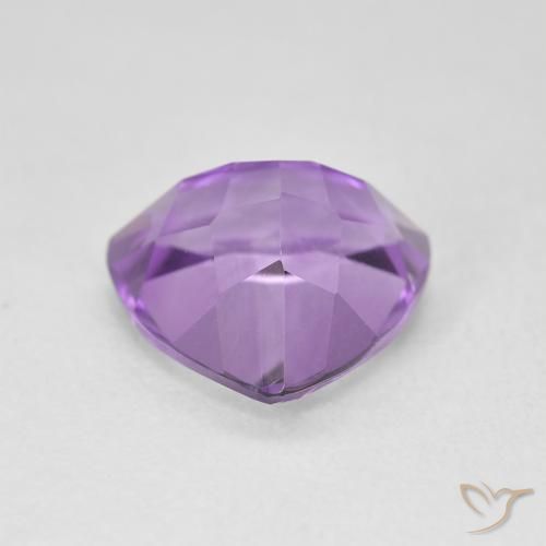 Amatista Violeta púrpura natural de 3.02 ct, Trillón, VVS-VS