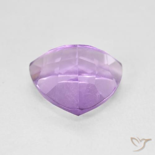 Amatista Violeta rosado claro natural de 3.15 ct, Trillón, VS