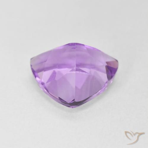 Amatista Violeta rosáceo claro natural de 2.79 ct, Trillón, VVS-VS