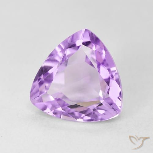 Amatista Violeta claro natural de 3.14 ct, Trillón, VVS-VS