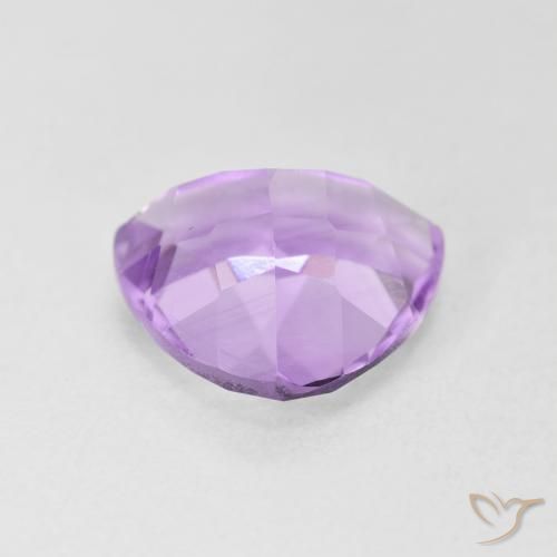 Amatista Violeta rosáceo claro natural de 2.81 ct, Trillón, VVS-VS