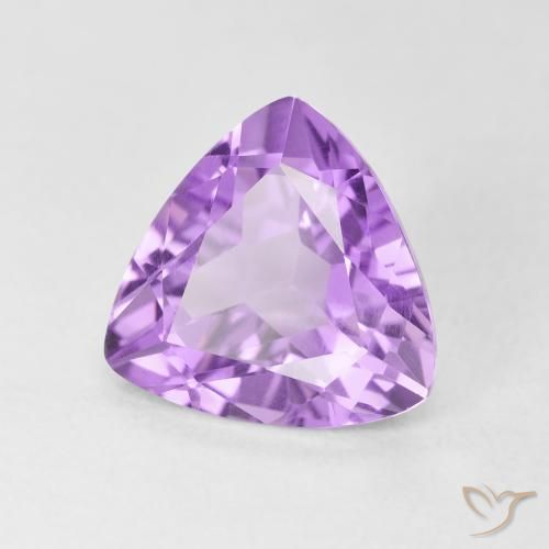 Amatista Violeta claro natural de 2.86 ct, Trillón, VVS-VS