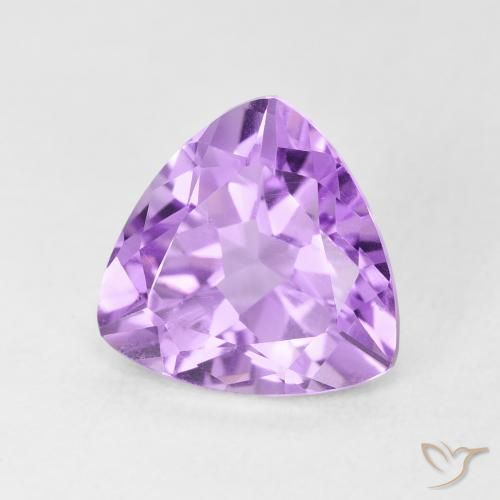 Amatista Violeta rosáceo claro natural de 2.93 ct, Trillón, VVS-VS