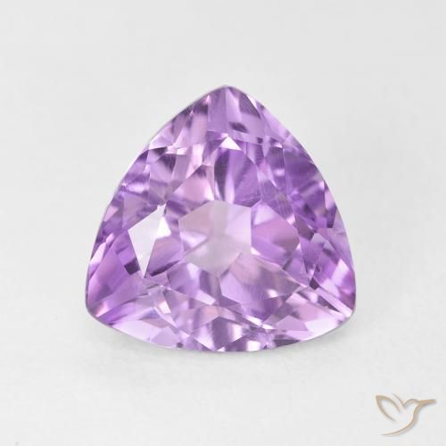 2.84ct Natural Violeta rosáceo claro Amatista, Trillón, VVS-VS