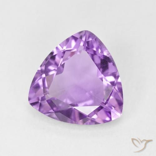 Amatista Violeta rosáceo medio natural de 2.53 ct, Trillón, VVS-VS