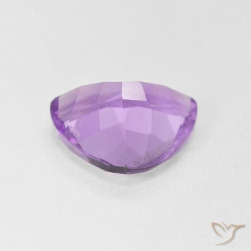 Amatista Violeta rosáceo medio natural de 2.53 ct, Trillón, VVS-VS