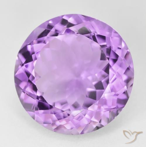 25.41ct Natural Violeta medio Amatista, Redondo, VVS