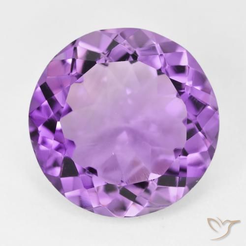 10.14ct Natural Violeta rosáceo medio Amatista, Redondo, VVS