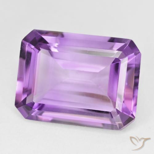 Amatista Violeta rosado natural de 18.67 ct, Corte Octágono / Esmeralda, VVS