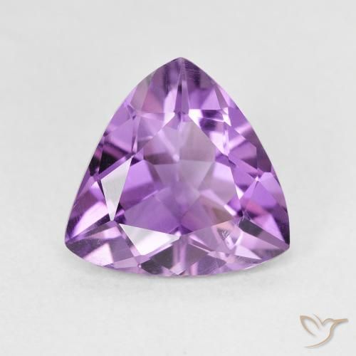 2.51ct Natural Violeta rosáceo medio Amatista, Trillón, VVS