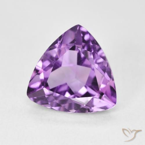 Amatista Violeta rosado natural de 2.96 ct, Trillón, VVS