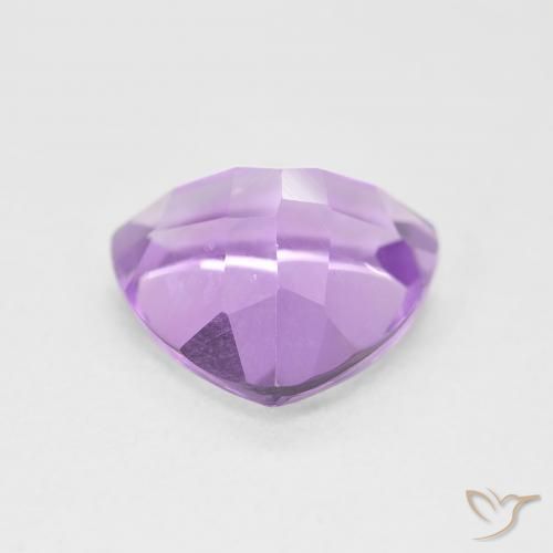 Amatista Violeta rosáceo claro natural de 3.01 ct, Trillón, VVS