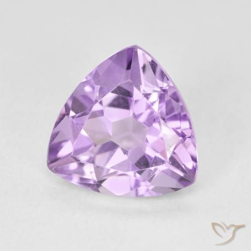 Amatista Violeta claro natural de 2.87 ct, Trillón, VVS