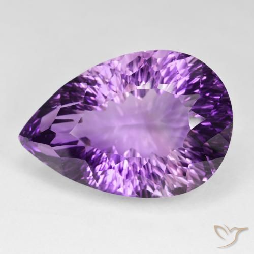79.45ct Natural Violeta púrpura medio Amatista, En forma de pera, VVS