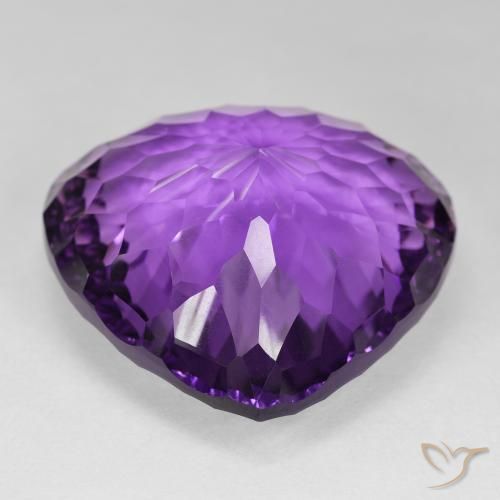 Amatista Violeta púrpura medio natural de 105.35 ct, En forma de pera, VVS