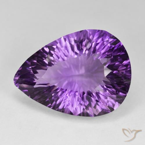 57.88ct Natural Violeta intenso Amatista, En forma de pera, VVS