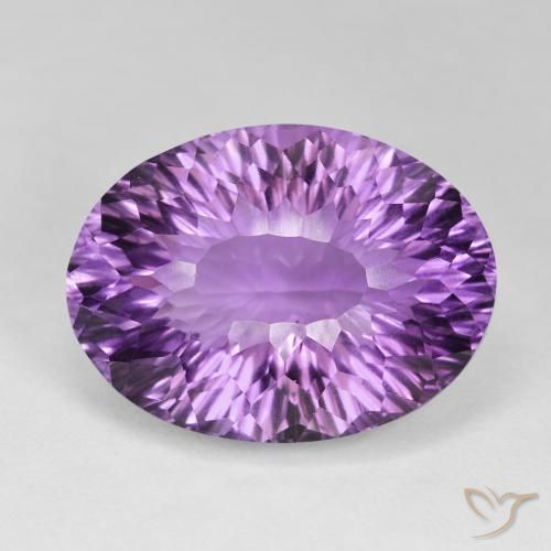 54.18ct Natural Violeta rosado intenso Amatista, Ovalada, VVS