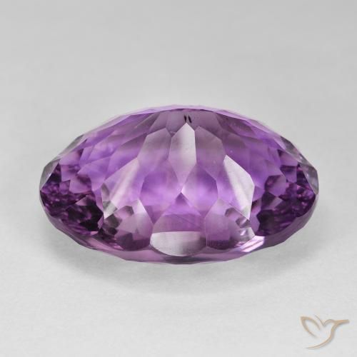 Amatista Violeta rosado intenso natural de 54.18 ct, Ovalada, VVS