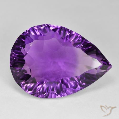 Amatista Violeta rosado natural de 59.23 ct, En forma de pera, VVS