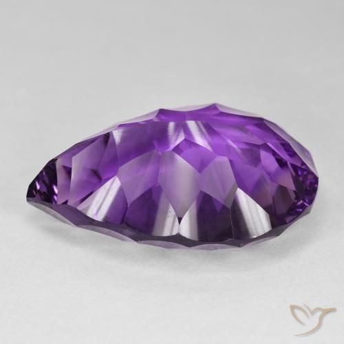 Amatista Violeta rosado natural de 59.23 ct, En forma de pera, VVS