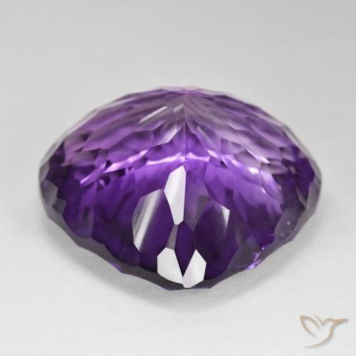 Amatista Violeta rosado vívido natural de 104.71 ct, En forma de pera, VVS