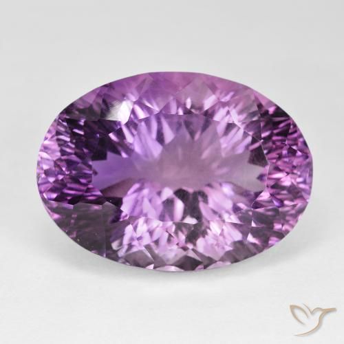 53.31ct Natural Violeta medio Amatista, Ovalada, VVS