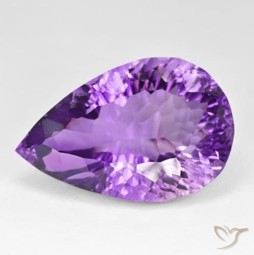 62.94ct Natural Violeta intenso Amatista, En forma de pera, VVS