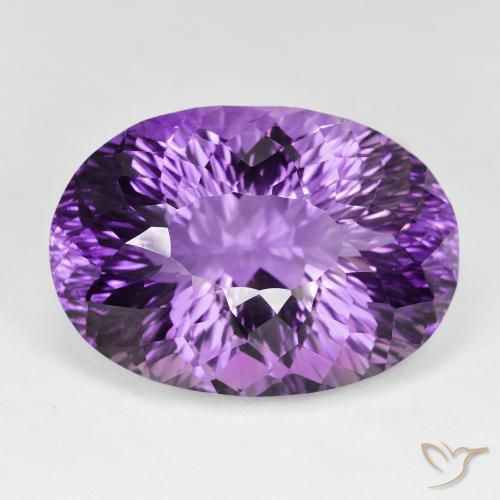 65.58ct Natural Violeta medio Amatista, Ovalada, VVS