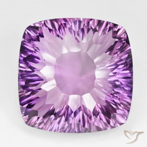 135.48ct Natural Violeta rosáceo medio Amatista, Forma Cojín, VVS-VS