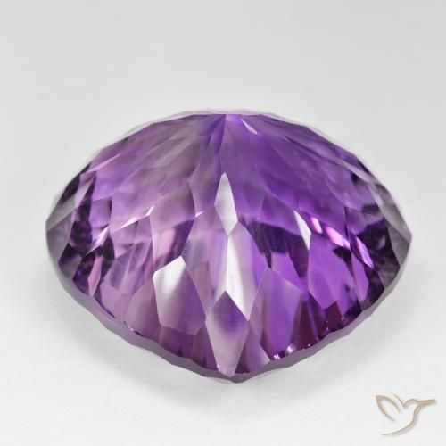 Amatista Medium Dark-Violet natural de 139.93 ct, En forma de pera, VVS