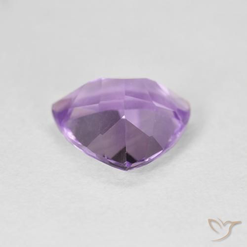 Amatista Violeta iris rosáceo natural de 2.57 ct, Trillón, VVS-VS