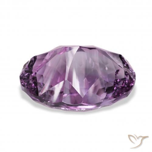 Amatista Violeta medio claro natural de 30.56 ct, Ovalada, VVS
