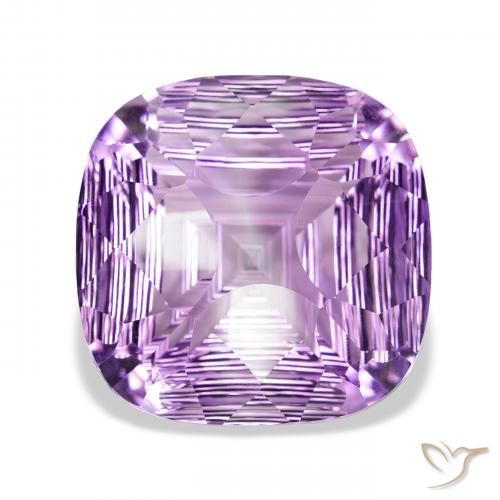 39.30ct Natural Violeta medio claro Amatista, Forma Cojín, VVS