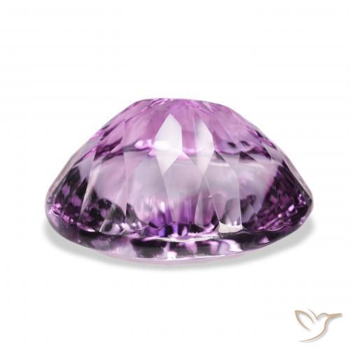 Amatista Violeta medio claro natural de 36.81 ct, Ovalada, VVS