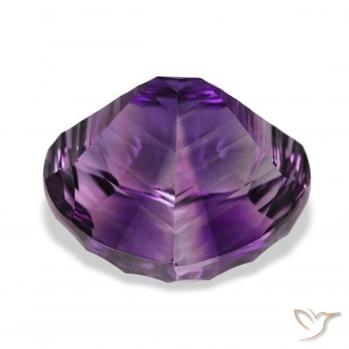 Amatista Violeta medio natural de 39.02 ct, En forma de pera, VVS