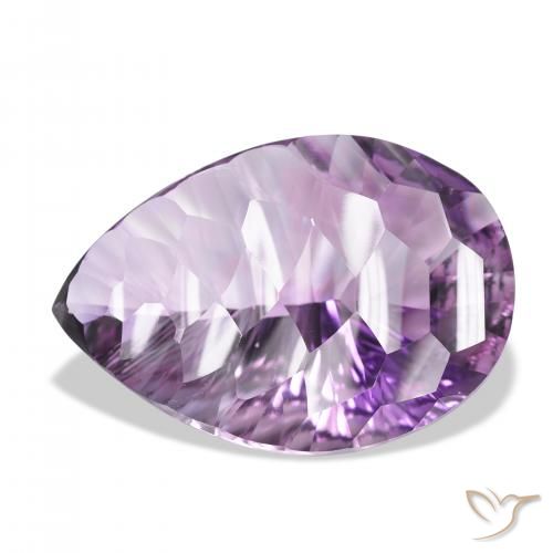 46.00ct Natural Violeta medio claro Amatista, En forma de pera, VVS