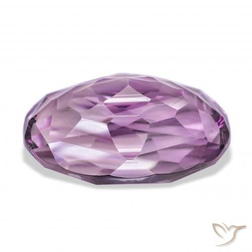 Amatista Violeta medio claro natural de 68.95 ct, Ovalada, VVS