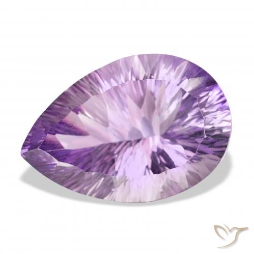 46.32ct Natural Violeta medio claro Amatista, En forma de pera, VVS