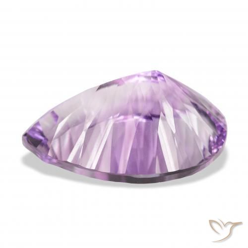 Amatista Violeta medio claro natural de 46.32 ct, En forma de pera, VVS
