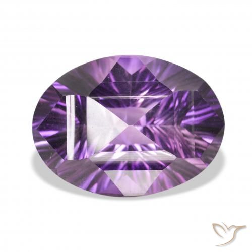 34.82ct Natural Rosado-violeta medio Amatista, Ovalada, VVS