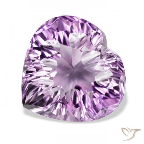 48.61ct Natural Violeta púrpura intenso Amatista, Corazón, VVS