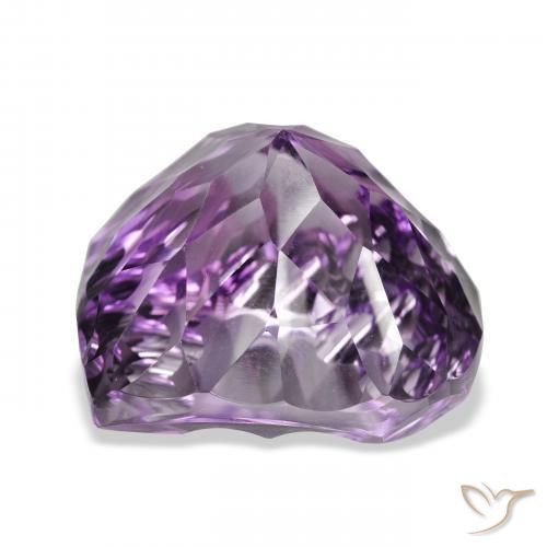Amatista Violeta púrpura intenso natural de 48.61 ct, Corazón, VVS