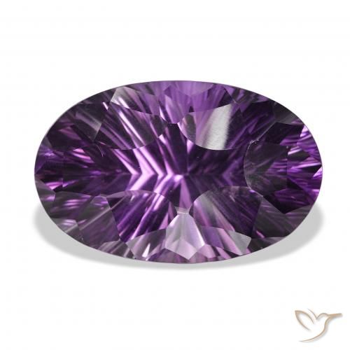 52.86ct Natural Violeta malva Amatista, Ovalada, VVS