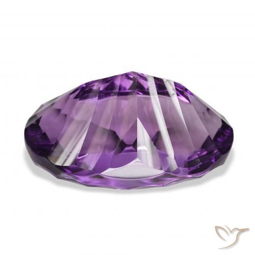 Amatista Violeta malva natural de 52.86 ct, Ovalada, VVS